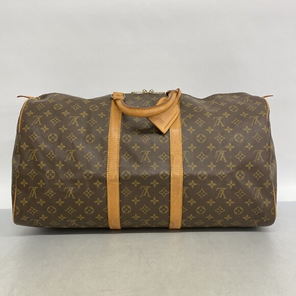 LOUIS VUITTON Brown Monogram Keepall 55 Boston Bag - Picture 12 of 12